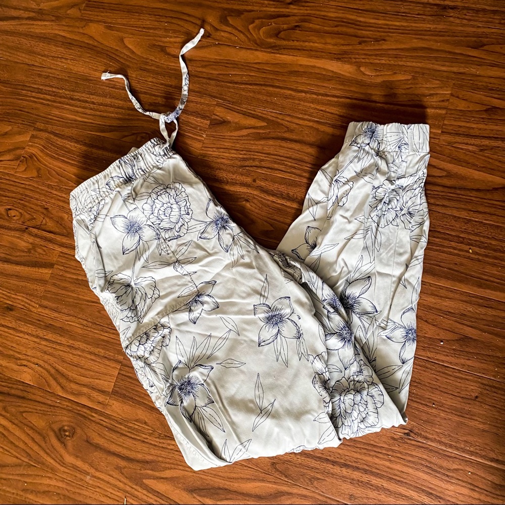 Floral print joggers